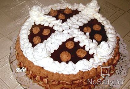 Tejszínes-csokoládés torta